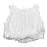 Please Top Tinta Unita con Elastico per Bambina CC05360G73 BIANCO PLEASE 