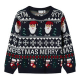 NAME IT maglia girocollo fantasia natalizia Blu per Bambino 13235186 BLU NAME IT 