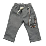 NEVER TOO pantalone tinta unita con elastico in vita Grigio per Neonato NT1838N GRIGIO NEVER TOO 