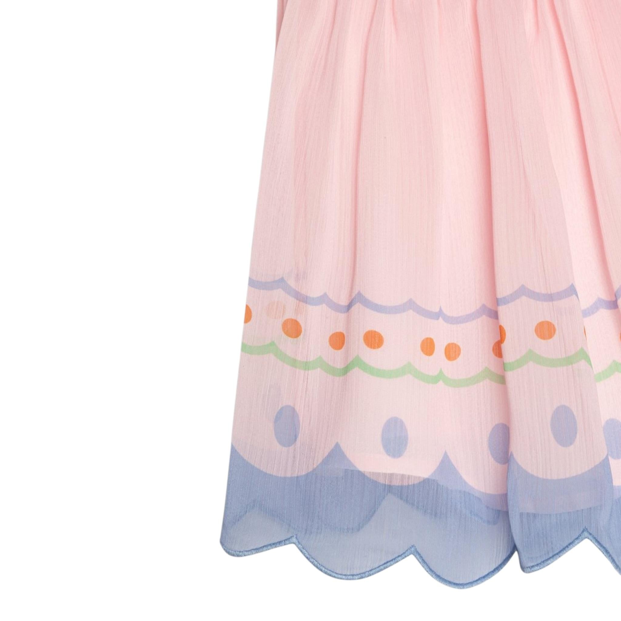 Stella Mccartney Abito Mezza Manica Tinta Unita con Ricami per Neonata TW1052 ROSA STELLA McCARTNEY 