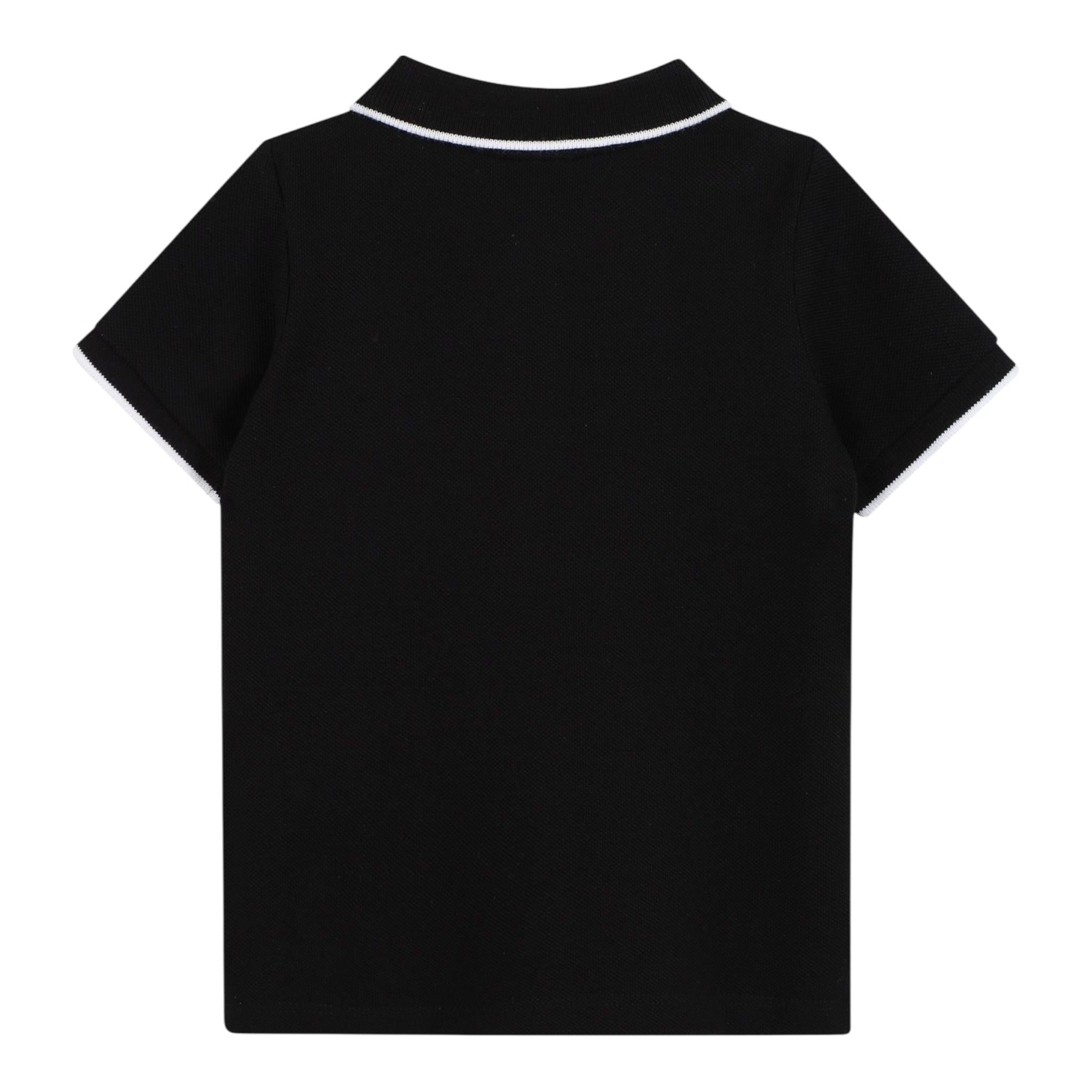Boss Polo Mezza Manica Tinta Unita per Neonato J05P13 NERO BOSS 