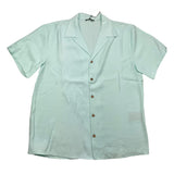 Never Too Camicia Mezza Manica Tinta Unita Verde Acqua Per Bambino