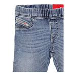 Diesel Jeans Tinta Unita con Eladtico In Vita per Neonata K00649N AZZURRO DIESEL 