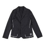Emporio Armani Giacca Tinta Unita con Profili In Contrasto per Bambino 3L4GJ5 BLU EMPORIO ARMANI 