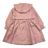 Alice Pi Trench Tinta Unita con Cappuccio Rosa per Bambina