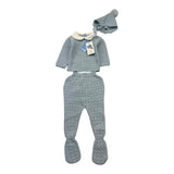 MAC ILUSIO'N completo 3pz tinta unita maglia-ghettina-cappello Azzurro per Neonato 9415 AZZURRO MAC ILUSIO'N 