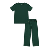 Ralph Lauren Completo 2 Pezzi T-Shirt-Pantalone per Bambino 9P0278 VERDE RALPH LAUREN 
