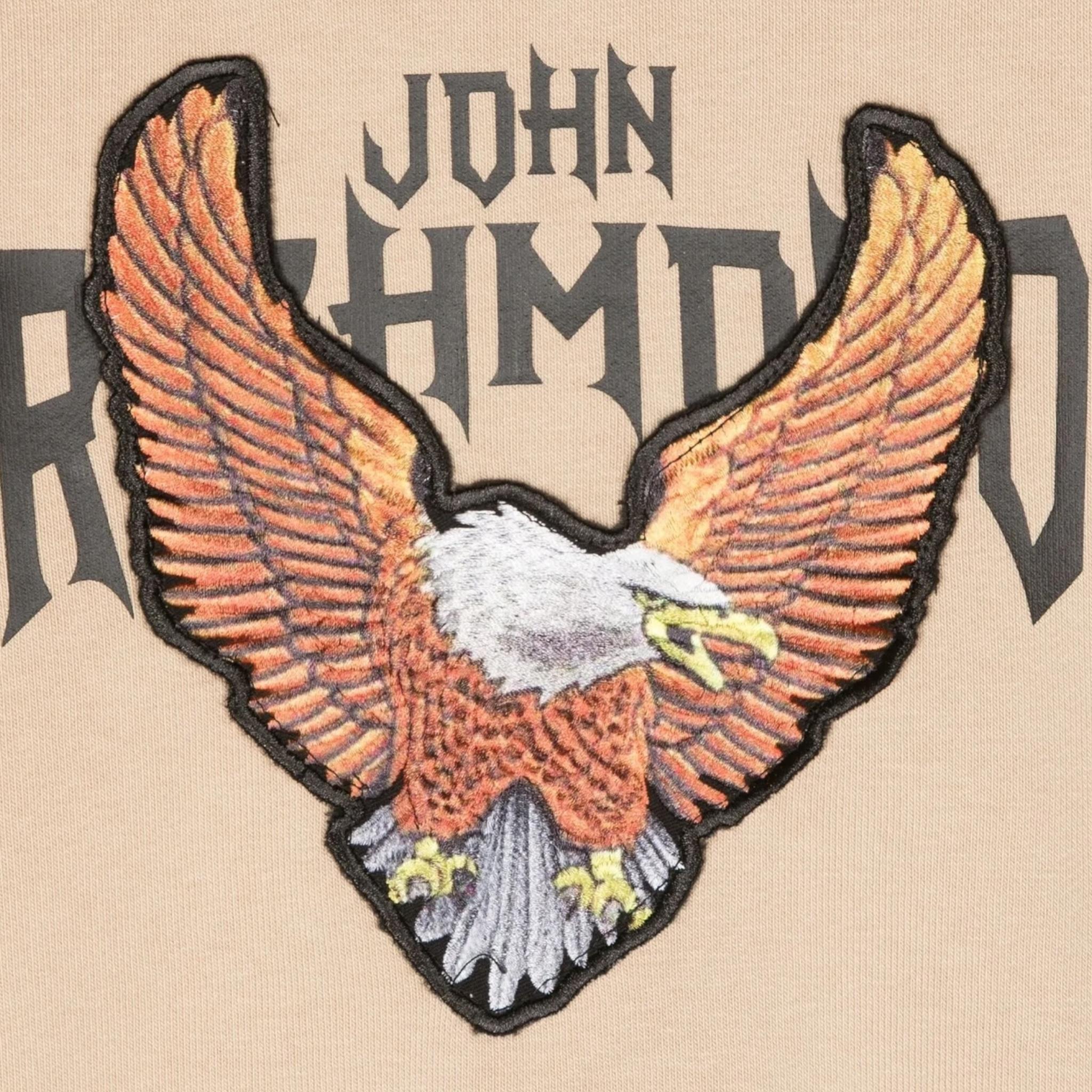 JOHN RICHMOND felpa girocollo tinta unita con stampa Beige per Bambino RBA24140FE BEIGE JOHN RICHMOND 