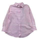 Saint Barth Camicia Bicolore con Fantasia A Righe per Bambina BRIG0033 BIANCO/ROSA SAINT BARTH 