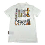 Just Cavalli Polo Mezza Manica Tinta Unita con Logo per Bambino JBP26069PO BIANCO JUST CAVALLI 