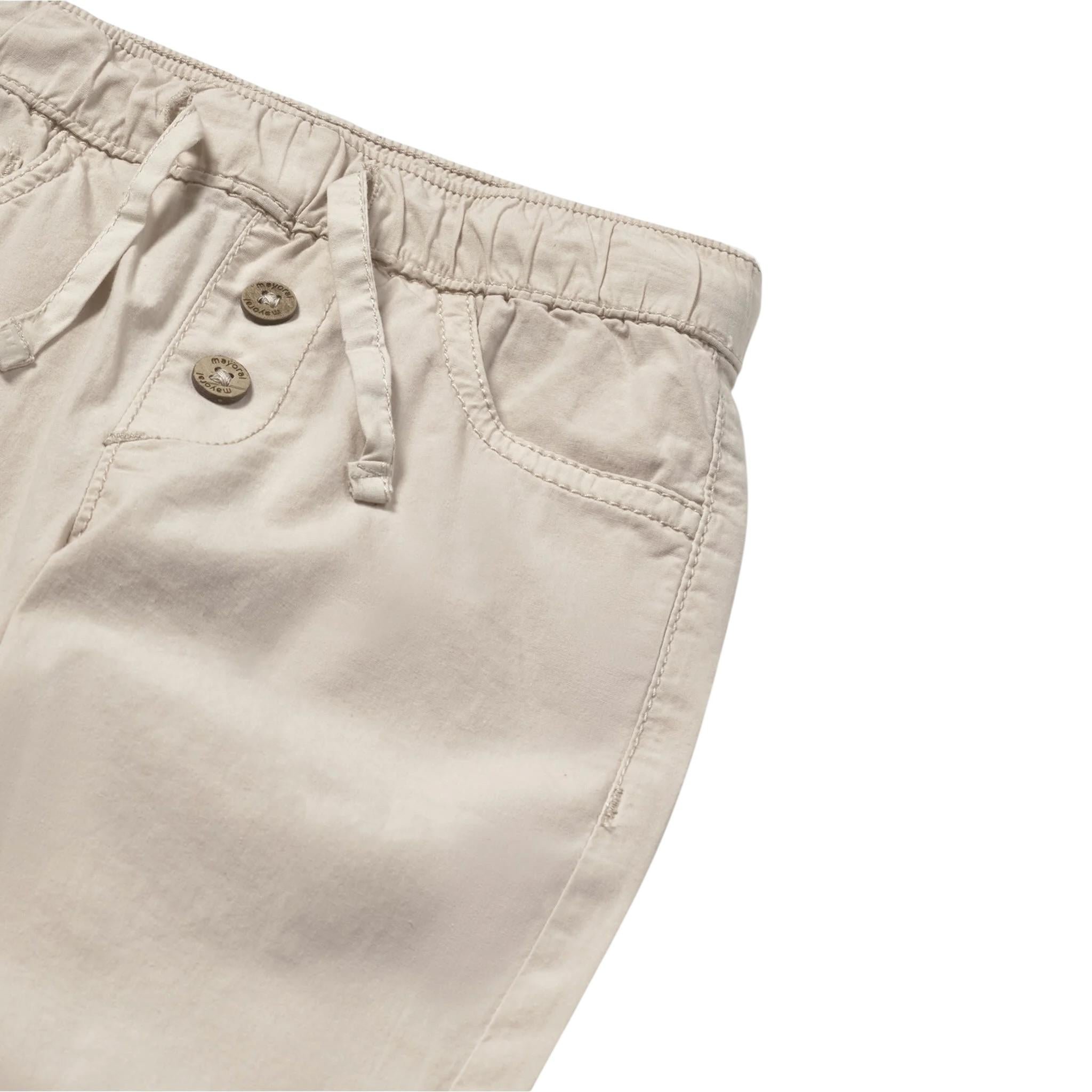Mayoral Pantalone tinta unita con Elastico In Vita Beige per Neonato 1577X BEIGE MAYORAL 