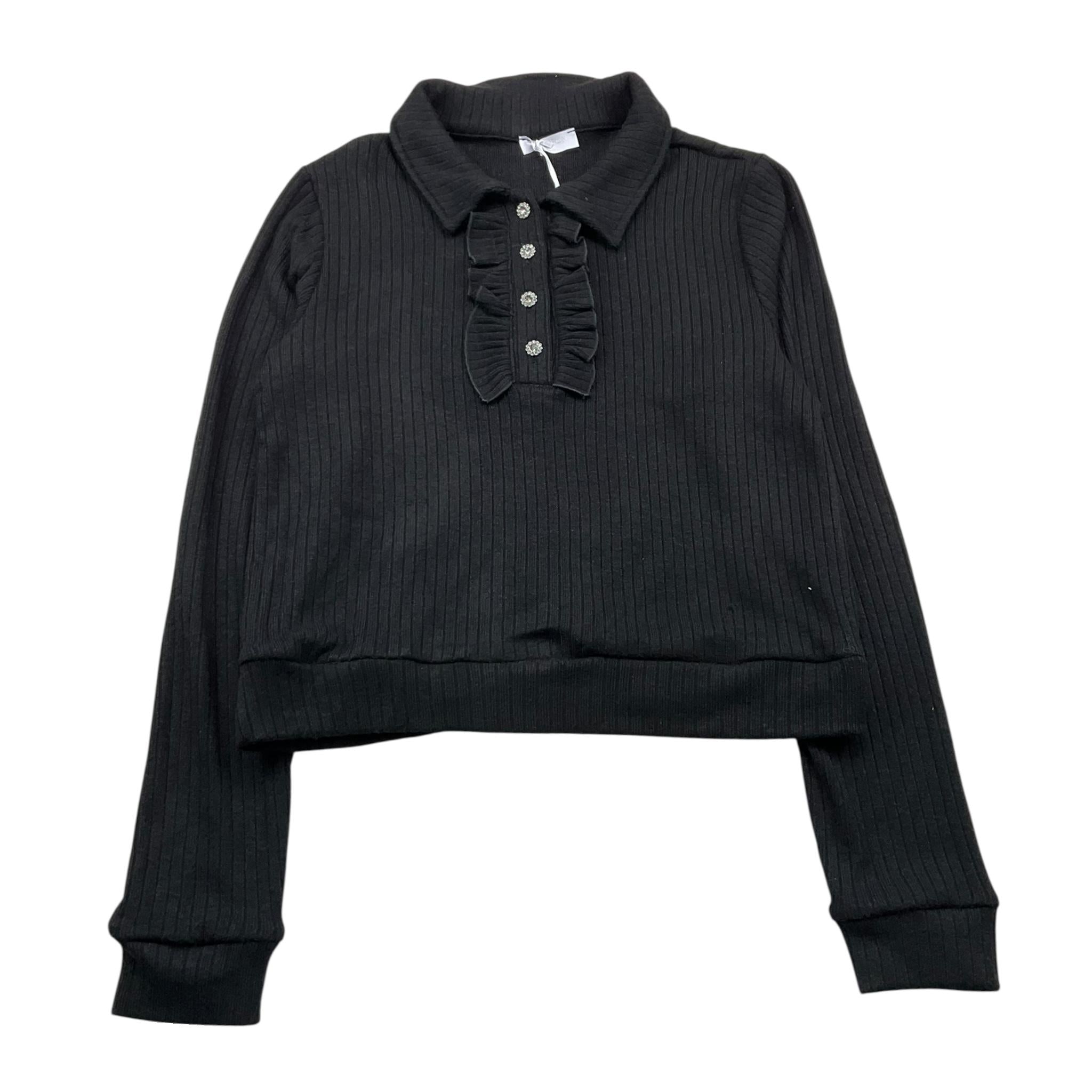 FUN & FUN maglia tinta unita cn colletto Nero per Bambina 15805N NERO FUN & FUN 