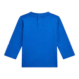 GUESS shirt girocollo tinta unita con stampa Cobalto per Neonato N4YI13K8HM4XX COBALTO GUESS 