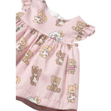 Mayoral Set Abito Mezza Manica tinta unita con Culotte Rosa per Neonata 1869X ROSA MAYORAL 