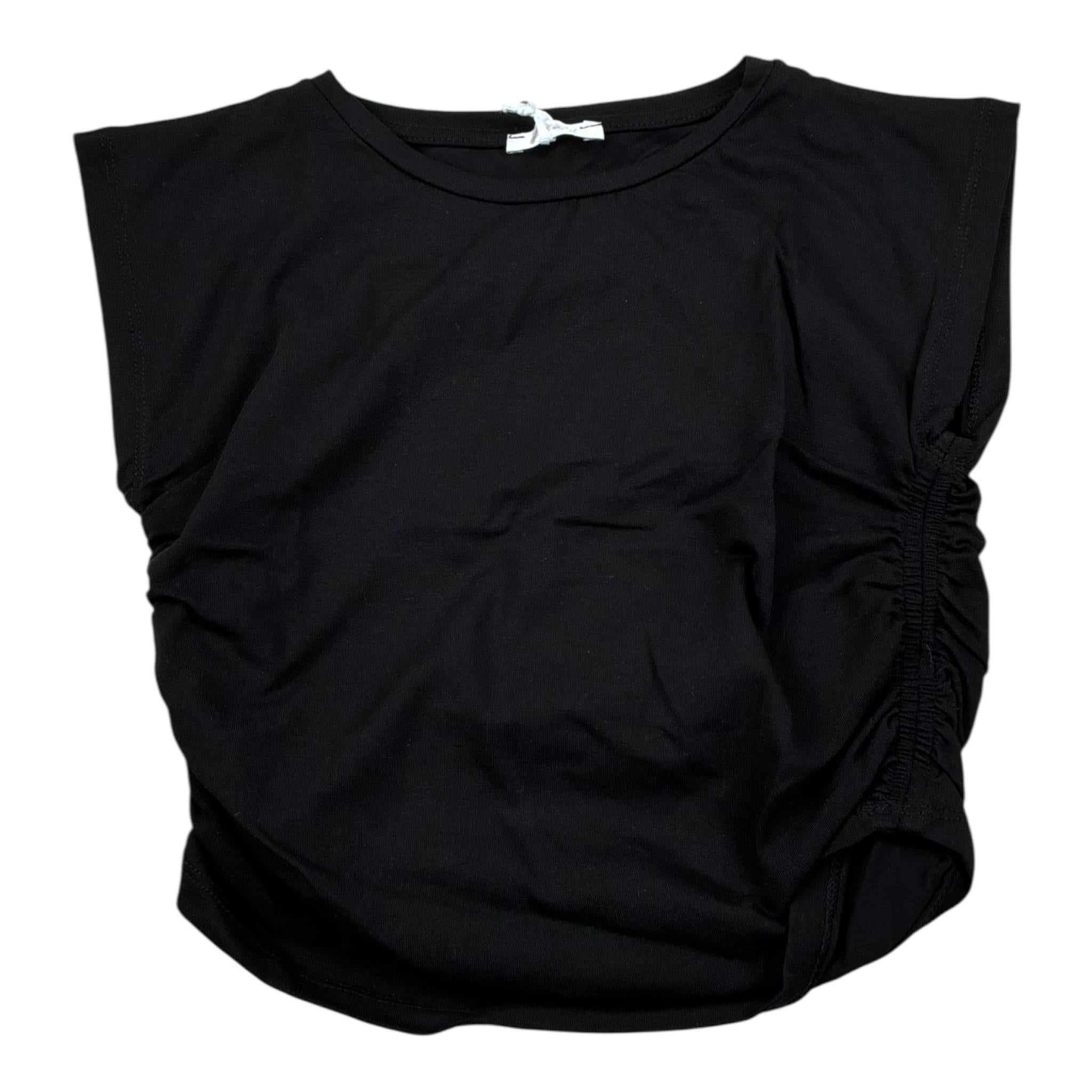 Lu Lu By Miss Grant Top tinta unita Giromanica Nero per Bambina LL3640 NERO LU LU BY MISS GRANT 