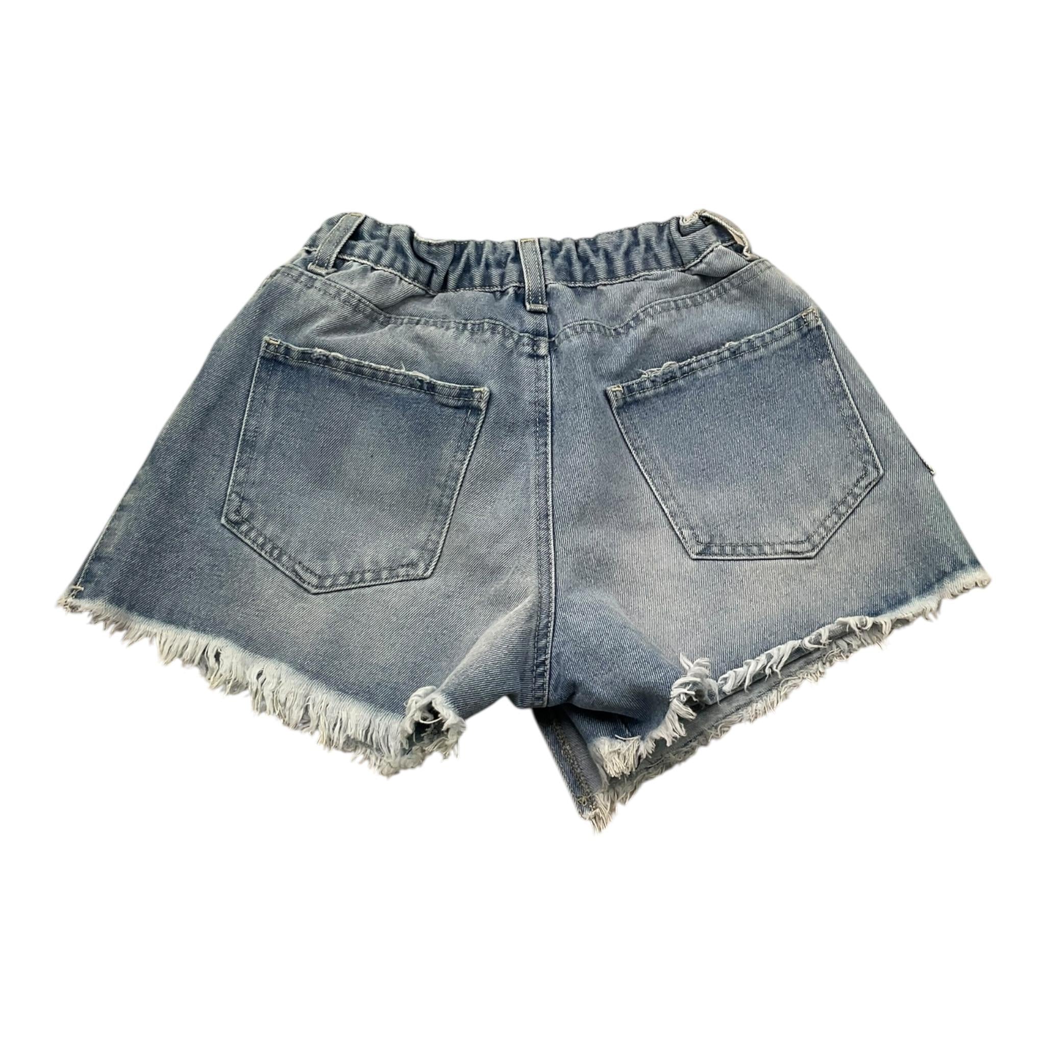 Lu Lu By Miss Grant Short In Denim Tinta Unita per Bambina LL3372 AZZURRO LU LU BY MISS GRANT 