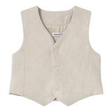 Mayoral Gilet Tinta Unita con Bottoni per Neonato 1303 BEIGE MAYORAL 