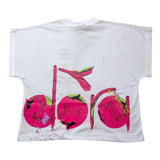 Diadora T-Shirt Girocollo Tinta Unita Con Logo Bianco Per Bambina