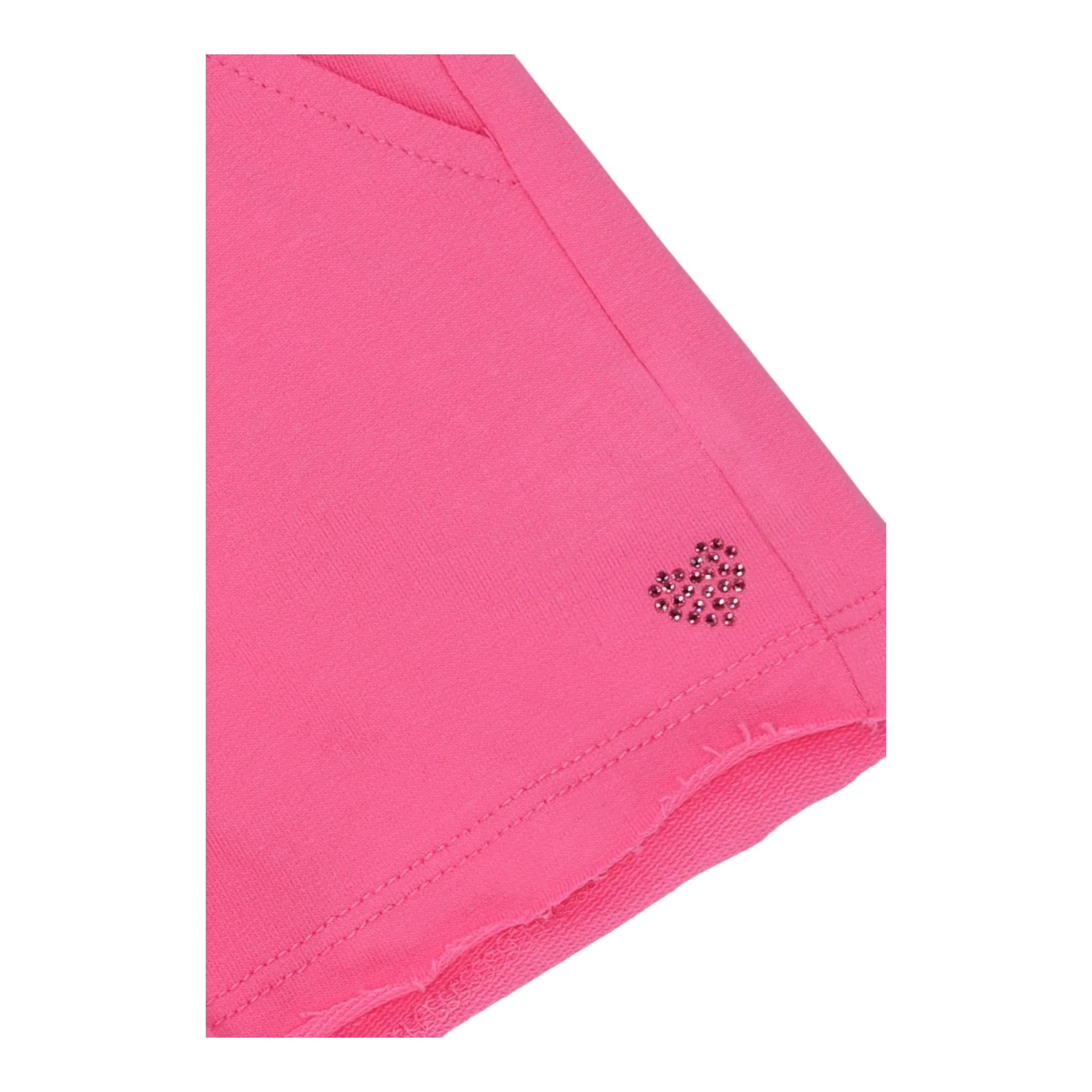 I Do Short Tinta Unita con Elastico In Vita per Bambina 4B538 ROSA I DO 