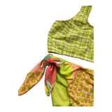 F**K Costume 2 Pezzi Top-Mutandina per Bambina FJ25G1D02UAX VERDE F**K 
