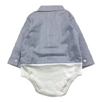 EMC camicia modello body tinta unita con fantasia a righe Bianco per Neonato AF0159 BIANCO EMC 