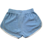 Saint Barth Short Tinta Unita In Spugna per Bambina CURLY AZZURRO SAINT BARTH 