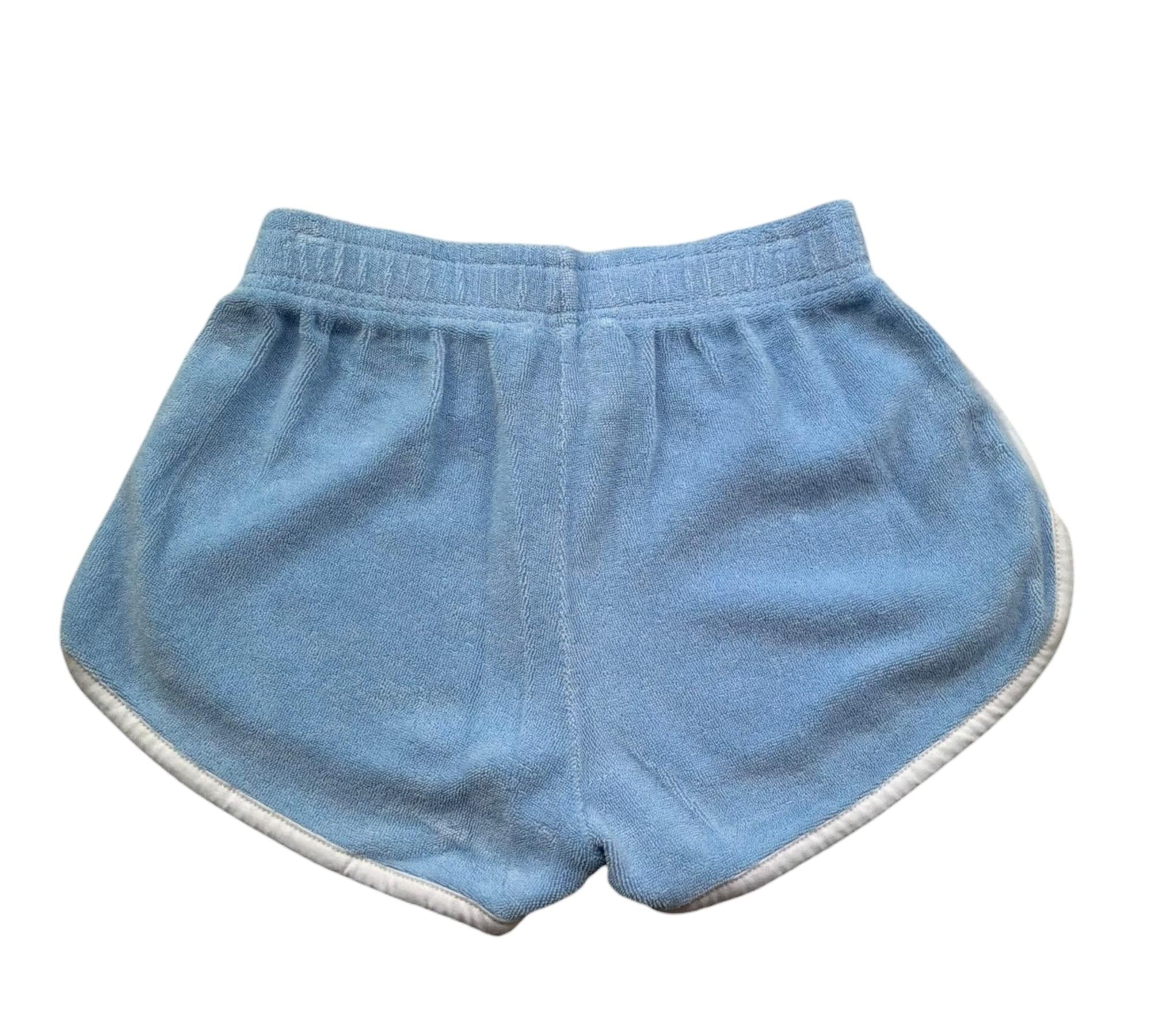 Saint Barth Short Tinta Unita In Spugna per Bambina CURLY AZZURRO SAINT BARTH 
