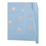 LIU JO felpa chiusa girocollo tnta unita con brillantini Azzurro per Bambina KF4108J AZZURRO LIU JO 