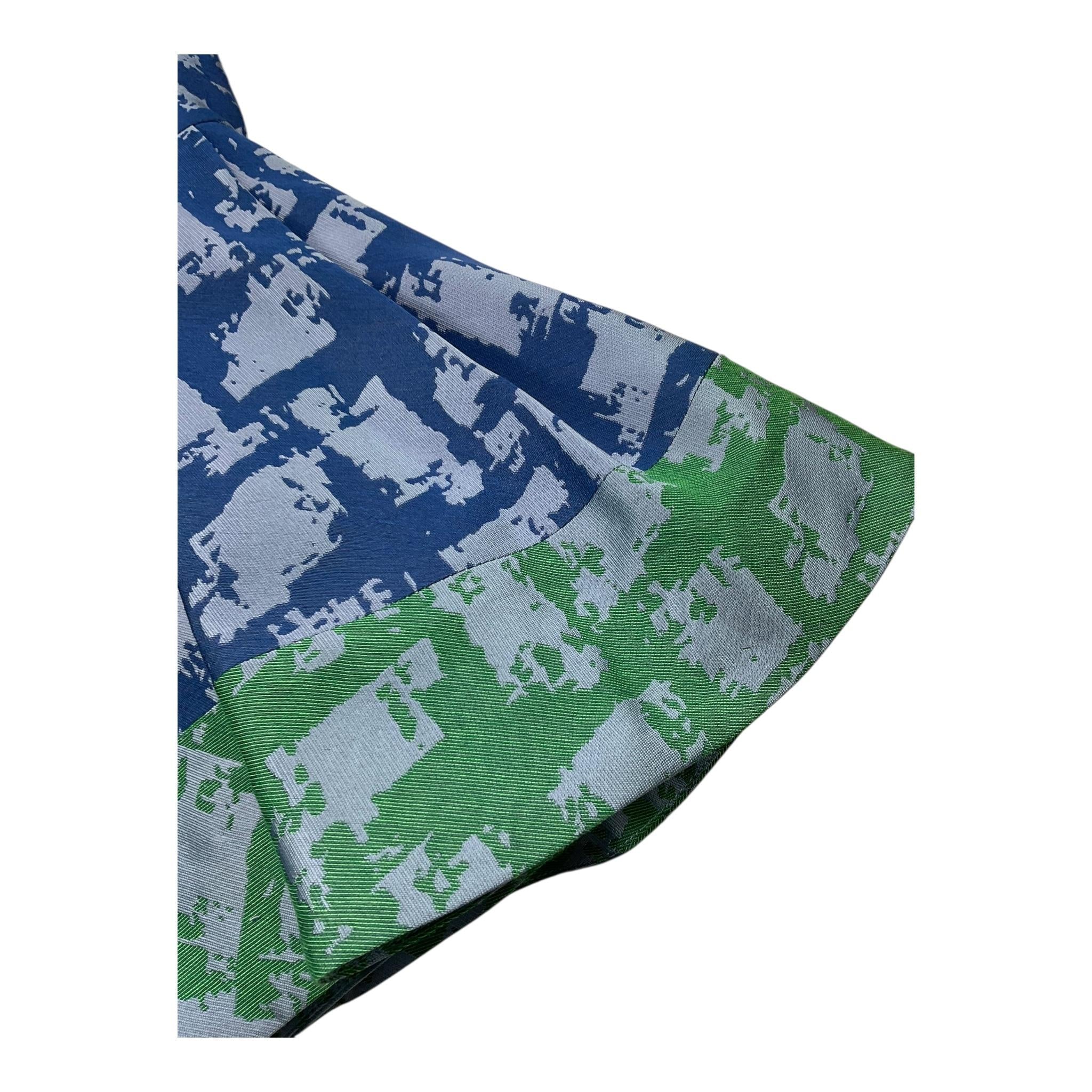 MIMISOL set abito tinta unita con fantasia Azzurro per Bambina MFAB588 AZZURRO MIMISOL 