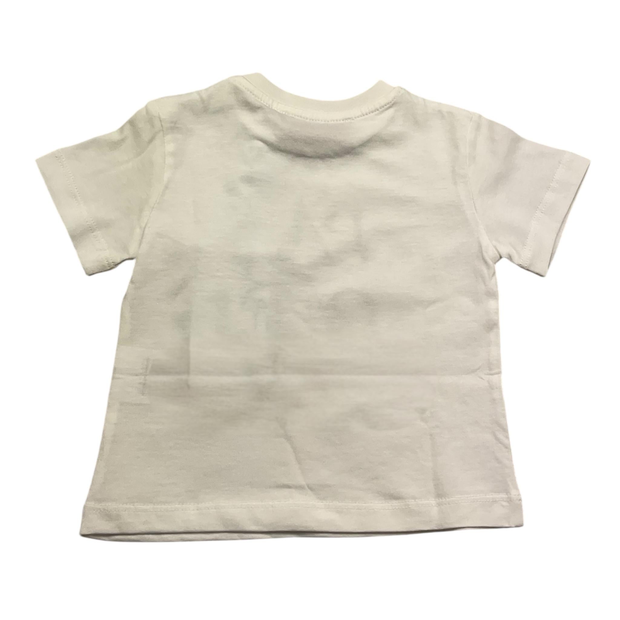 Cesare Paciotti T-Shirt Girocollo Tinta Unita con Stampa per Neonato TSP5167BNX BIANCO CESARE PACIOTTI 