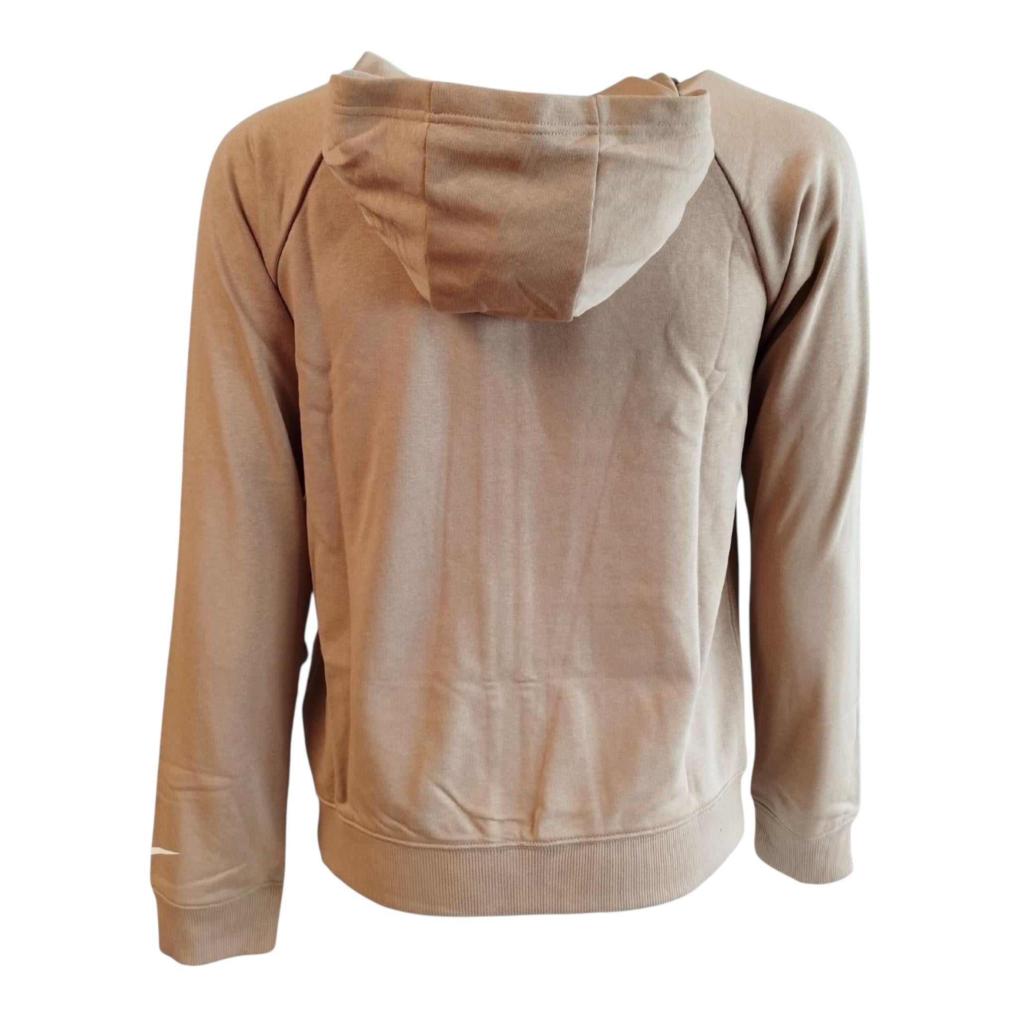 Nike Felpa tinta unita con Zip E Cappuccio Cammello per Bambino 9Q1097 CAMMELLO NIKE 