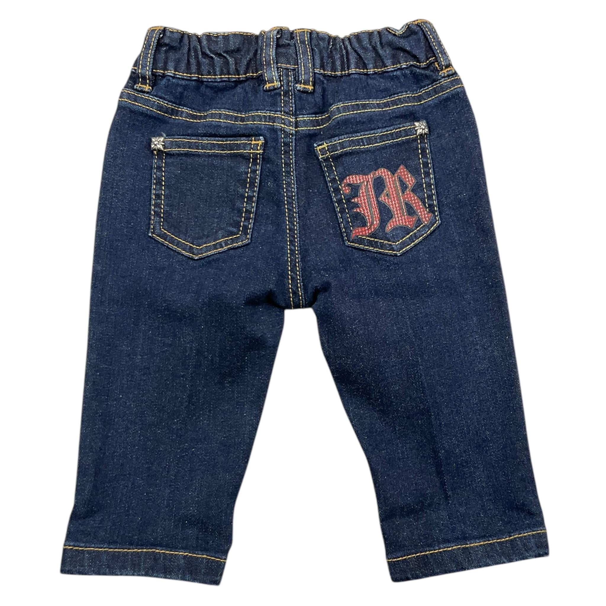 JOHN RICHMOND jeans tinta unita con elastico in vita Blu per Neonato RIA25081JE BLU JOHN RICHMOND 