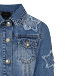 John Richmond Giubbino In Denim Tinta Unita per Bambina RGP25124GB AZZURRO JOHN RICHMOND 