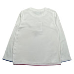 Champion Shirt Gircollo Tinta Unita con Logo per Bambina 404482 BIANCO CHAMPION 