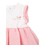 Il Gufo Abit Giromanica Bicolore Fantasia A Righe per Neonata P25VA331C1080 BIANCO/ROSA IL GUFO 