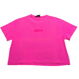 Shoe T-Shirt Girocollo tinta unita con Logo Fuxia per Bambina SHSS5G12 FUXIA SHOE 