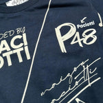 Cesare Paciotti T-Shirt Gitocollo Tinta Unita con Stampa per Neonato TSP0139N BLU CESARE PACIOTTI 