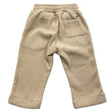 MANUEL RITZ pantalone tinta unita cn elastico in vita in velluto Beige per Neonato MR2836X BEIGE MANUEL RITZ 