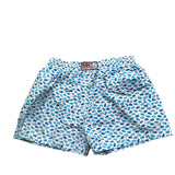 Saint Barth Costume Modello Boxer Tinta Unita con Stampa per Bambino JEANLIGHTING BIANCO SAINT BARTH 