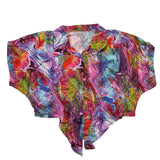 4Giveness Completo 2 Pezzi Camicia-Short Stampa Fantasia Multicolor Per Bambina