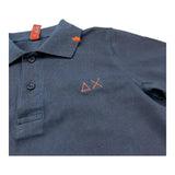 Sun68 Polo Mezza Manica Tinta Unita per Bambino CPA35343 BLU SUN68 