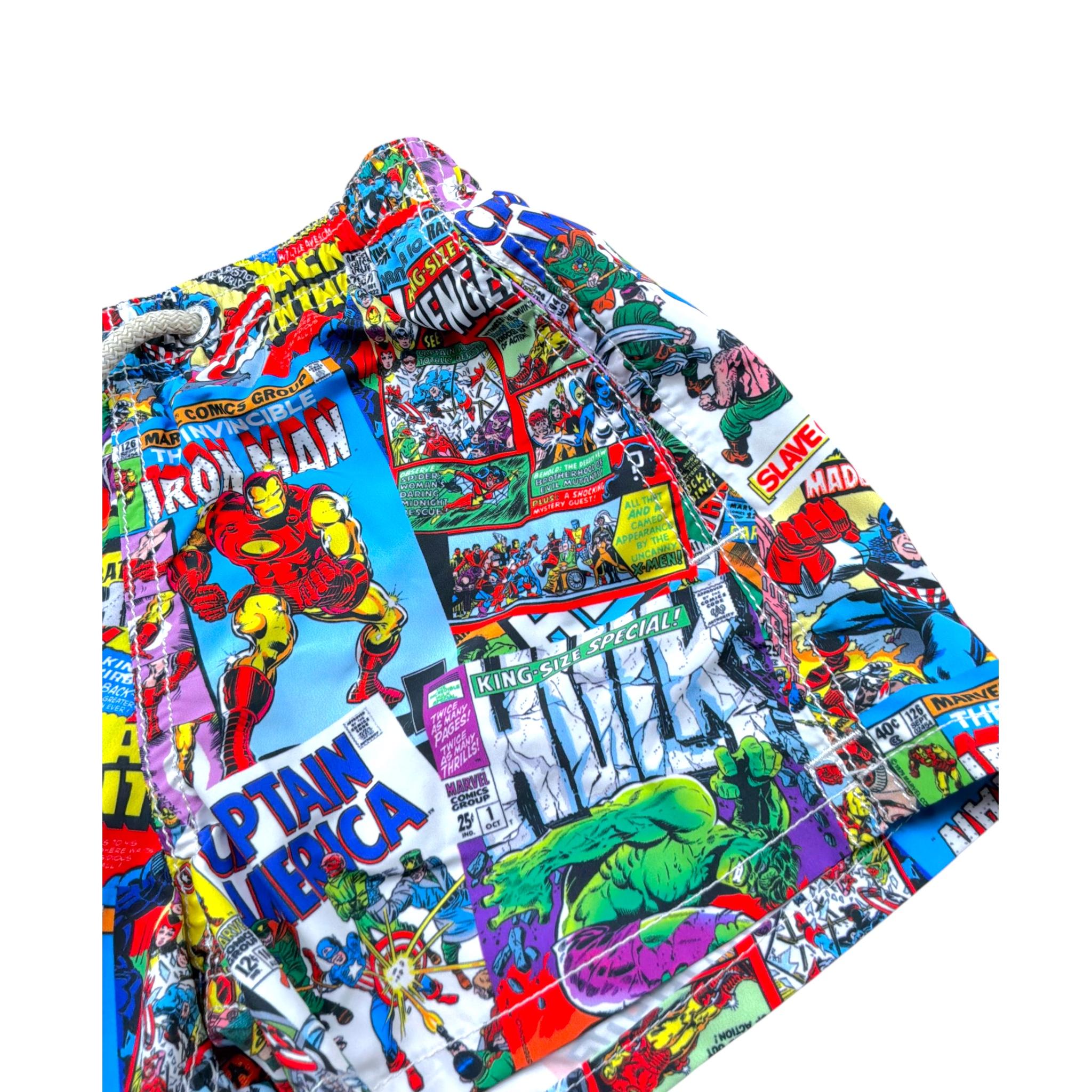 Saint Barth Costume Tinta Unita con Stampa per Bambino JEAMARVEL BIANCO SAINT BARTH 