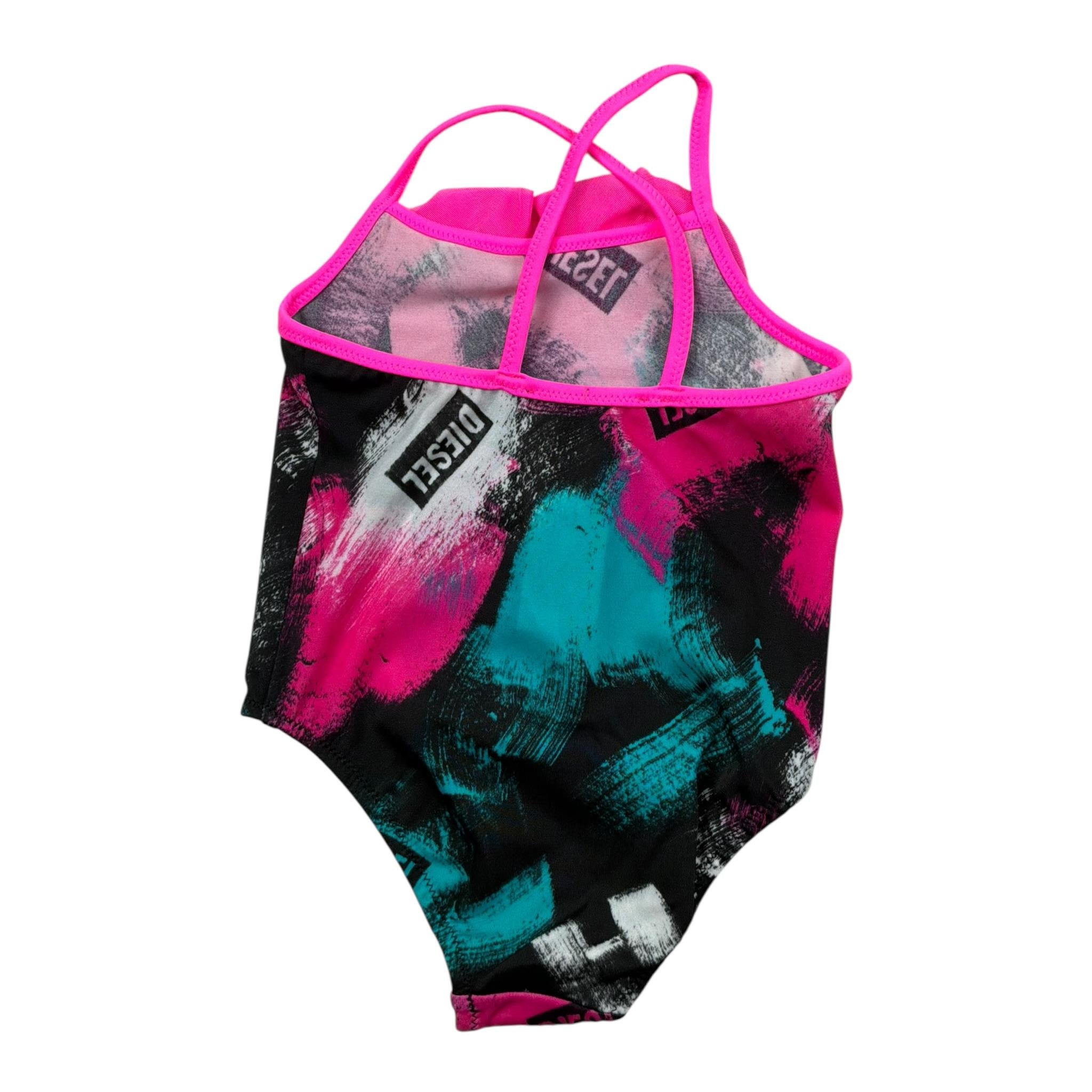 Diesel Costume Intero Tinta Unita con Balze per Neonata K00206 NERO DIESEL 