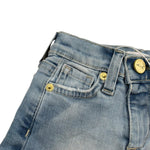 M+E' Short In Denim Tinta Unita con Girovita Regolabile per Neonata UE1691 AZZURRO M+E' 