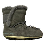 MOON BOOT stivali tinta unita con pelliccia Grigio per Neonato 80D3401030H002 GRIGIO MOON BOOT 