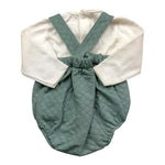 CALAMARO completo 2 pezzi camicia-pagliaccetto Bianco/verde per Neonato 11053X BIANCO/VERDE CALAMARO 