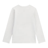 Guess Shirt Girocollo Tinta Unita con Logo per Neonata A5RI01K6YW4X BIANCO GUESS 