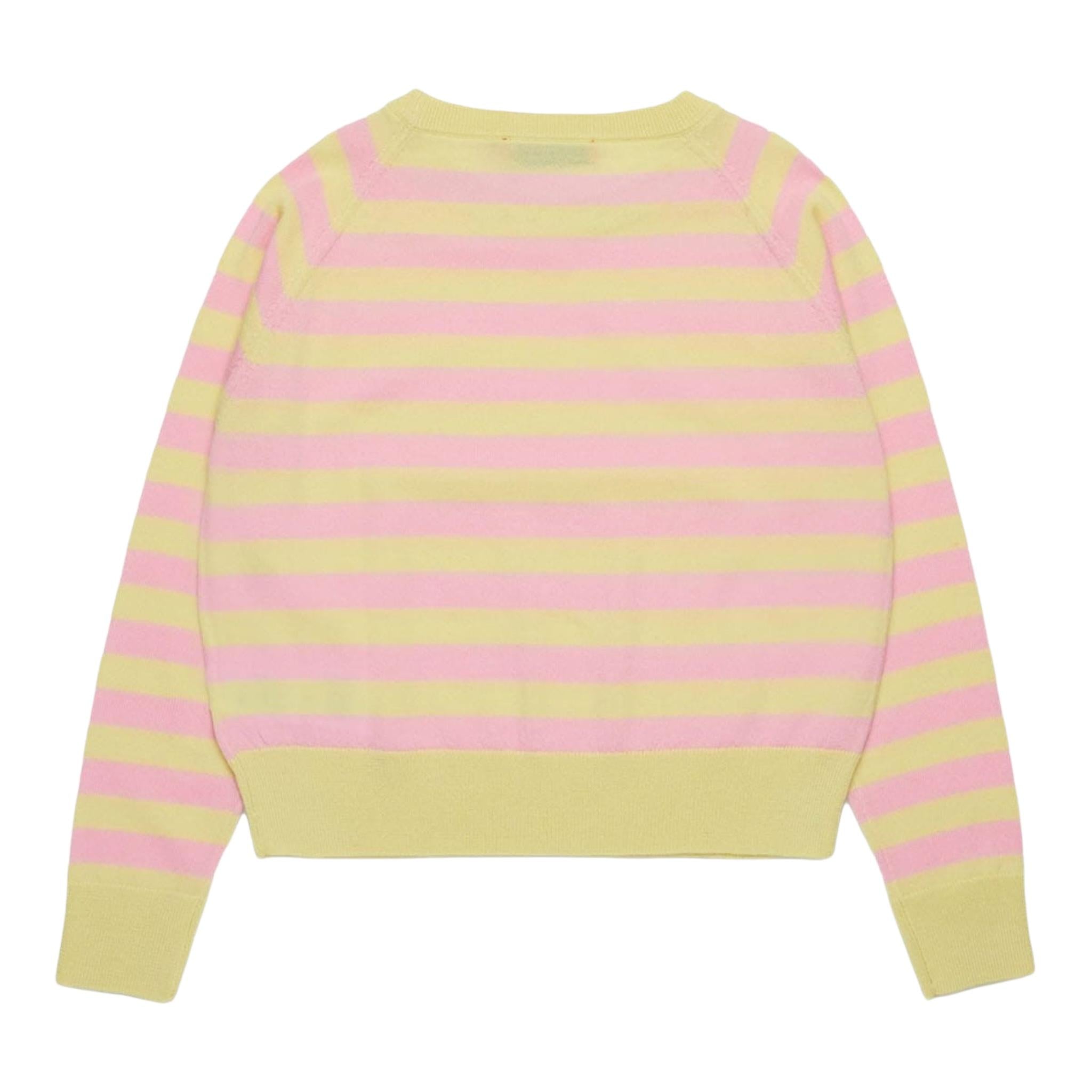 Max Mara Maglia Girocollo Fantasia A Righe per Bambina MX0003 GIALLO MAX MARA 