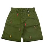 Sun68 Camicia Tinta Unita con Fantasia A Righe per Bambino CPB353033 VERDE SUN68 