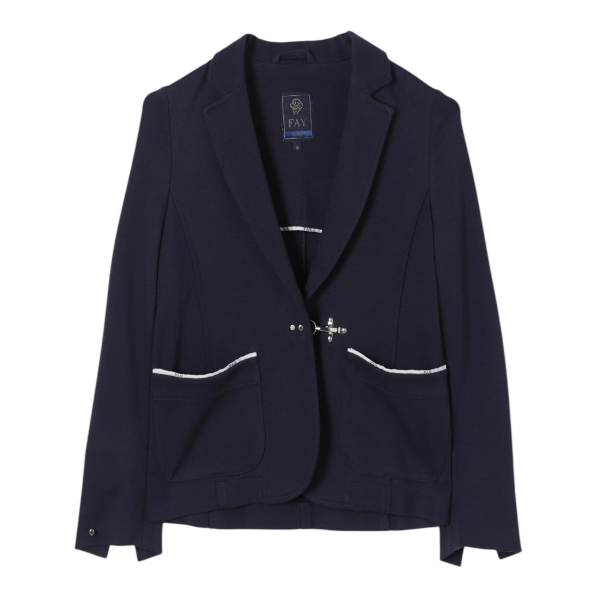 Fay Giacca Tinta Unita per Bambino FU2A84 BLU FAY 